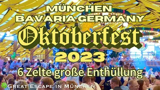 【München Oktoberfest 2023】6 Zelte: Paulaner Schottenhamel Hacker Hofbräu Marstall Armbrustschützen