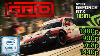 Grid (2019) - GTX 1050Ti - i5 9400F - 1080p - 900p - 720p - 1440p -  Benchmark PC