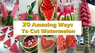 20 amazing ways to cut watermelon