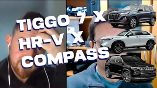 HR-V x Compass x Tiggo 7 Qual é melhor?