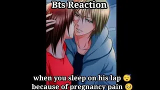 bts imagine : when you sleep in his lap 😴 because of pregnancy pain 🥺 #btsimagines #btsff #bts