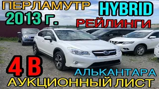 Обзор SUBARU XV HYBRID 2013 год, «Hybrid 2.0I-L EyeSight»; без пробега по России с аукциона Японии.