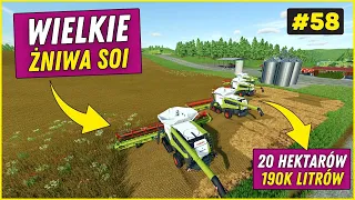 WIELKIE żniwa soi na 20-hektarowym polu! 🚜 0$ START na mapie NO MAN'S LAND #58