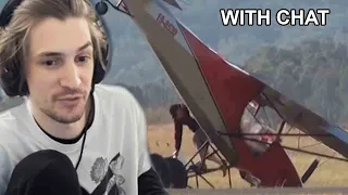 xQc react to Giant Plane Crashes Into Forest