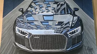 Drawing Audi R8 Timelapse