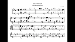 Liebesfreud (Love's joy) - Fritz Kreisler - Piano Solo Score