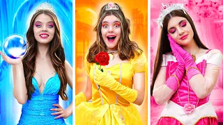 Tornamos-Nos Princesas da Disney! Todos os Tipos de Princesas em Uma Escola || @amigosforevershorts