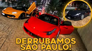 TENTANDO SER EXPULSO DE SÃO PAULO * LAMBORGHINI AVENTADOR SVJ-FERRARI 458 E 812 * TUDO COM CANO RETO