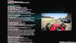 F1 2012 Game - Credits (Alistair Griffin - Just Drive)