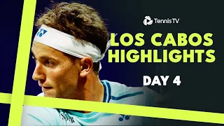 Ruud Faces Borges; Tsitsipas & Zverev In Action | Los Cabos 2024 Quarter-final Highlights