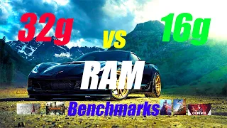 RAM Testing - 16gb vs 32gb