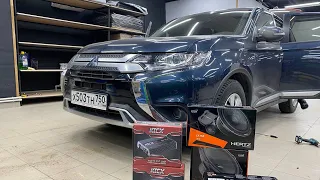 Не бюджетная аудиосистема в Mitsubishi Outlander. Автозвук за 81000 рублей