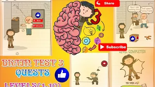 Brain Test 3 : Tricky Quests Level 1-10 Solution