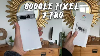 Google Pixel 7 PRO white aesthetic ASMR unboxing | SUNNY APRIL