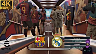 EFootball 23 - Barcelona vs. Real Madrid | El Clasico Full Match Mobile Gameplay • Arabic Commentary