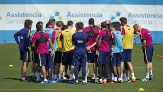 FC Barcelona training session: All eyes on the Copa del Rey Final