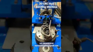 3D CNC Rod Bending Machine, 3D CNC Wire Bending Machine, #automaticmachine #wirebendingmachine #wire