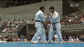 Karate Kyokushin - Mundial por Peso / World Weight Category 2009 Eduardo Tanaka vs Alejandro Navarro