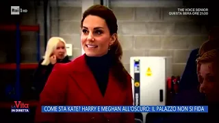 Come sta Kate? Harry e Meghan all'oscuro: il Palazzo non si fida - La Vita in diretta 22/03/2024