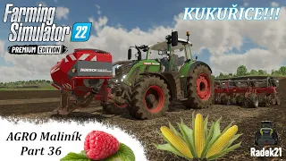JARNÍ PODMÍTKA A SETÍ KUKUŘICE!!! | AGRO Maliník | Zielonka | Farming Simulator 22 CZ/SK #36
