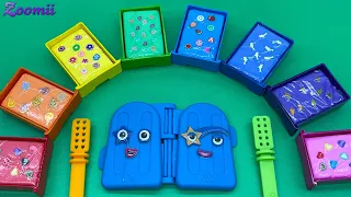 Numberblocks Satisfying Video l How To Make Playdoh Rainbow Ice Cream Playdoh ASMR