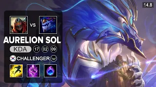 Aurelion SOl vs Zed MId - KR Challenger - Patch 14.8 Season 14