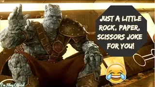 Thor: Ragnarok - All Korg Funny Scenes | Chris Hemsworth & Taika Waititi