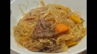 Dinner Cravings: Rice Noodles with Beef