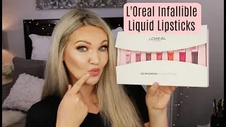 L'Oreal Les Macarons Infallible Pro Matte Liquid Lipsticks