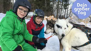 Mit Huskys durch den Schnee - Connor fährt Hundeschlitten | Dein großer Tag | SWR Plus