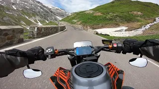 [IT] Stilfser Joch / Passo dello Stelvio Ostseite (KTM 790 Duke onboard)