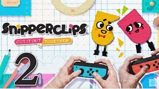 Snipperclips Co-op Walkthrough HD - Retro Reboot - Part 2