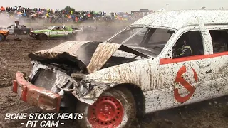 2023 Gander Demolition Derby - Bone Stock Heats - Pit Cam