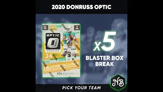 2020 Donruss Optic Football 5x Blaster Box Break | Break #13 | Dec 16th, 2022