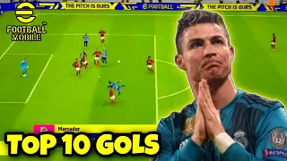 TOP 10 GOLS MAIS BONITOS DO EFOOTBALL 23 MOBILE