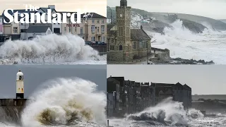 UK weather: Storm Isha batters parts of UK and Ireland with 99mph winds