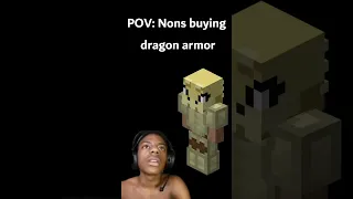 Pov: NONS Buying Dragon Armor │Hypixel Skyblock #shorts