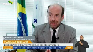 Bolsonaro discute parcerias com o Suriname