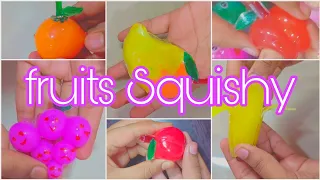 DIY Fruits Squishy 🍌🥭🍊🍎🍑🍇 Part- 2 Nanotape Series