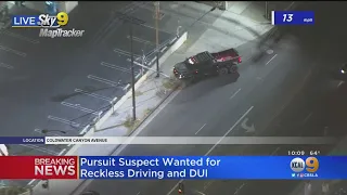 Pursuit Of Suspected Reckless DUI Driver Ends With Suspect In Custody
