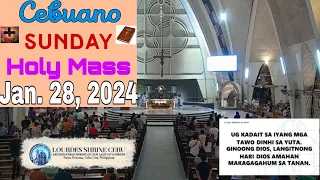 Jan. 28, 2024 Cebuano Sunday Mass (anticipated) @ Lourdes Shrine (Cebu) || 4th Sunday Ordinary Time