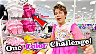 One Color Challenge: Buying Everything for My Best Friend! | Ben Azelart