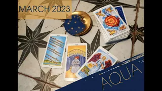 AQUARIUS March 2023 - REWARDS! Ending KARMA! Aqua General Tarot Reading March Monthly Horoscope