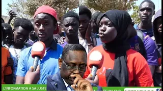 Arrestation d'élèves lors des manif, les élevés du lycée des PA en colère interpelle Macky Sall