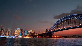 4K TIME LAPSE of Sydney Harbour Bridge.