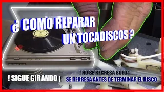 COMO REPARAR TOCADISCOS AUTOMÁTICO (no funciona el regreso del brazo)#audiovintage  #reparations