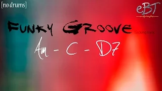 Funky Groove Backing Track in Am | 100 bpm [NO DRUMS]