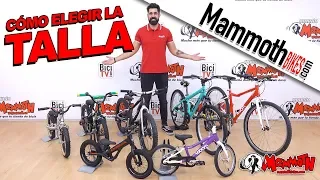 Cómo elegir la talla de una bici de niño