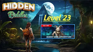 Escape Room Hidden Riddles Bunny Hop Adventure Level 23. Walkthrough Solution.