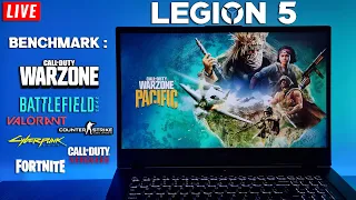 Lenovo Legion 5 | 7 Games Tested | RTX 3060 Laptop ( 6GB 130w ) + Ryzen 7 5800H | Benchmark